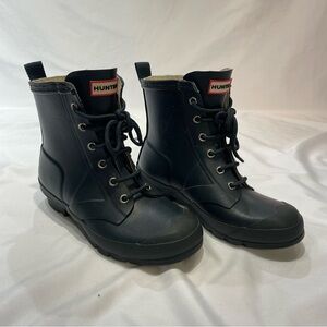 Hunter Boots Original Thurloe Rain Lace Up Waterproof‎ Combat Size Kids 3 or 4?